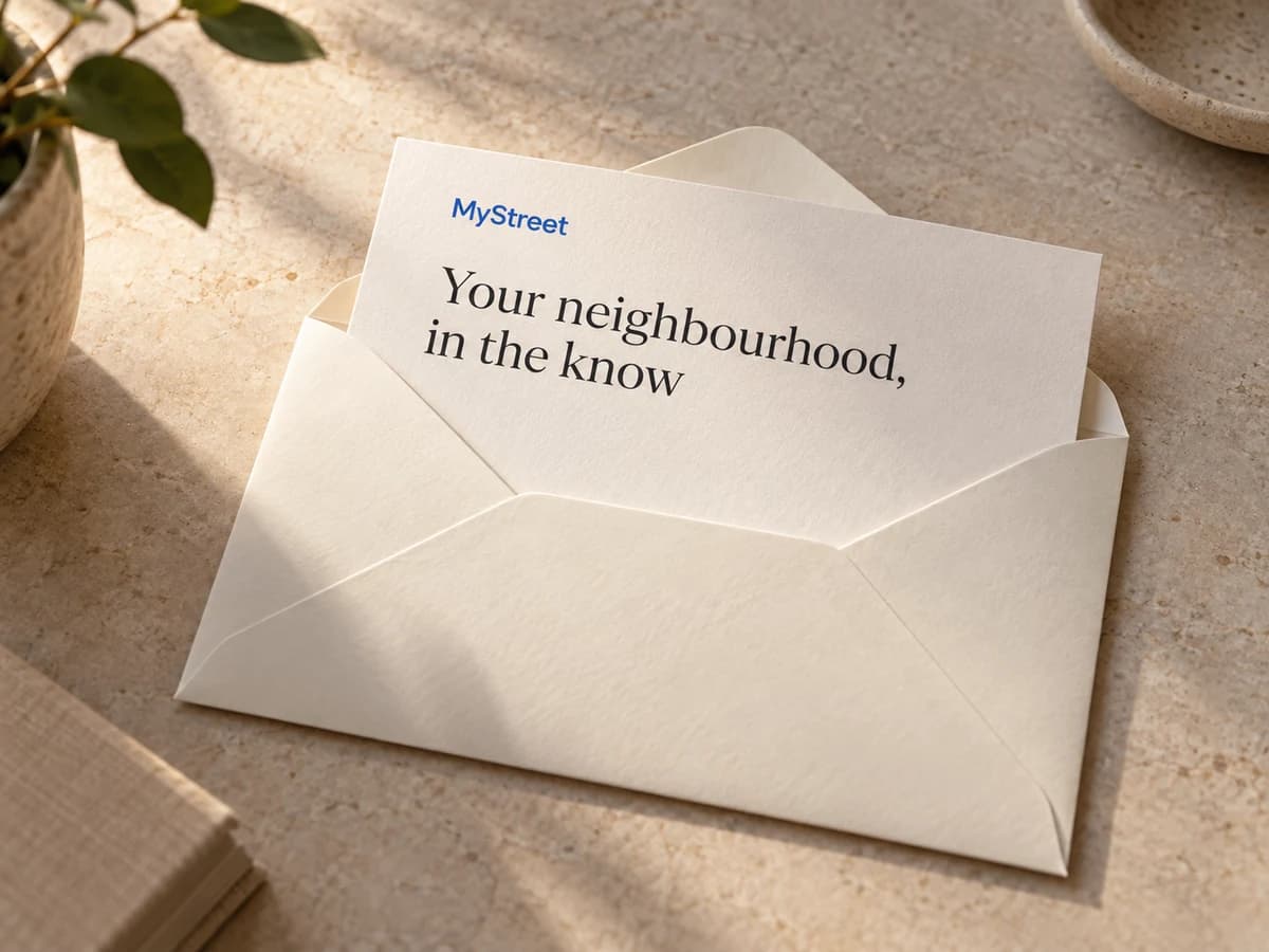 A MyStreet letter and envelope concept